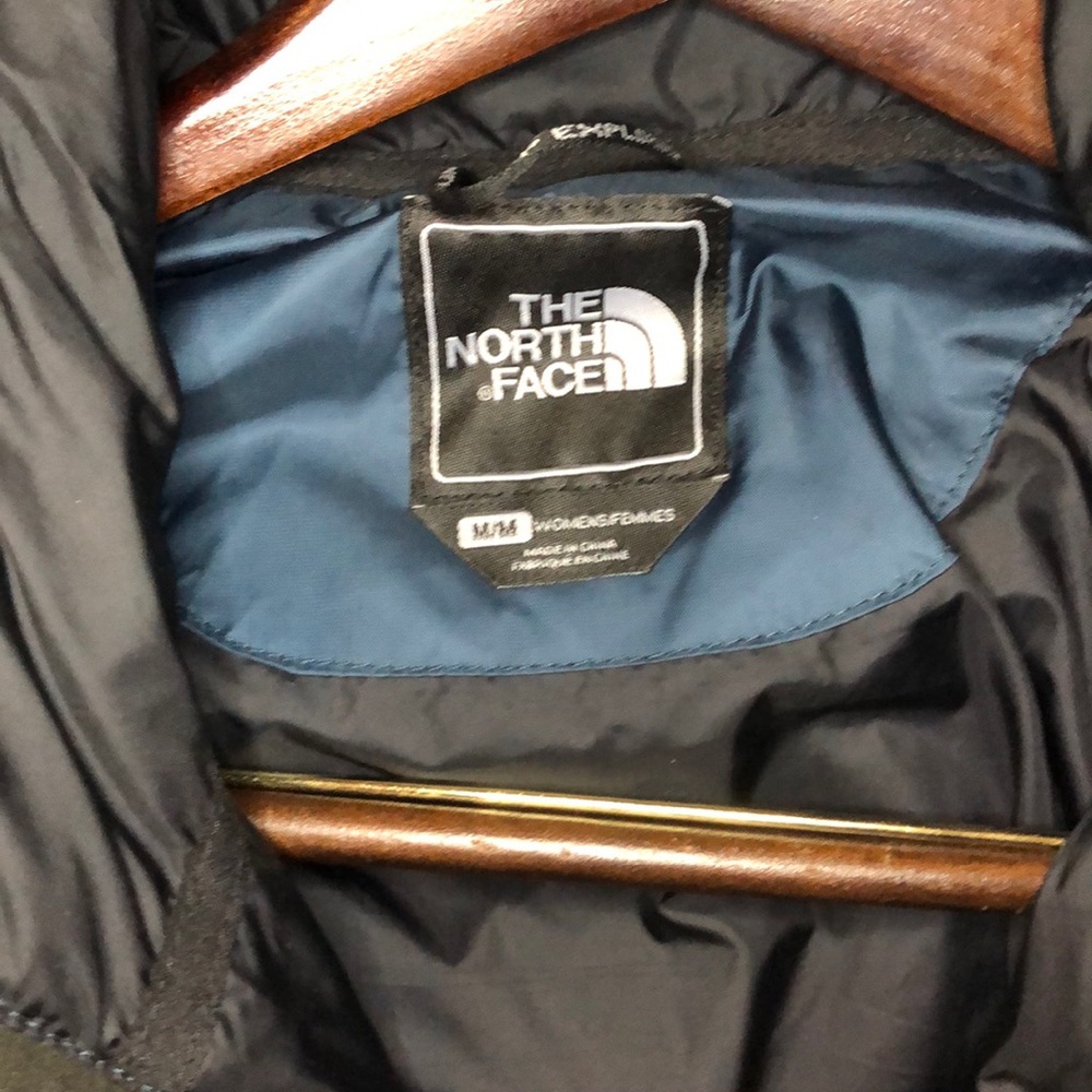 NWOT blue North Face Puffer 100% Down Jacket - M - Picture 5 of 8